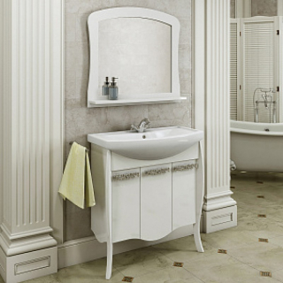 Мебель для ванной Comforty Венеция 80 белый глянец