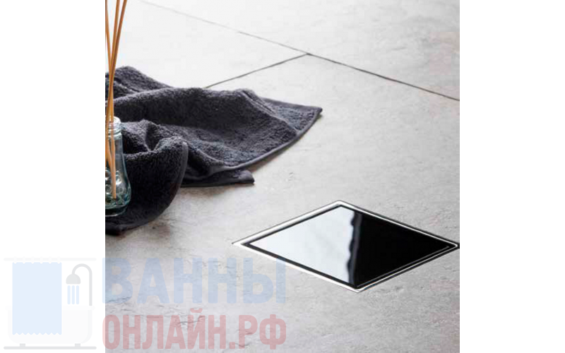 Точечный трап PESTAN Confluo Standard Black Glass 13000089