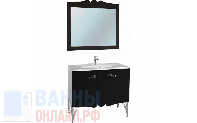 Мебель для ванной Bellezza Эстель 90 черная
