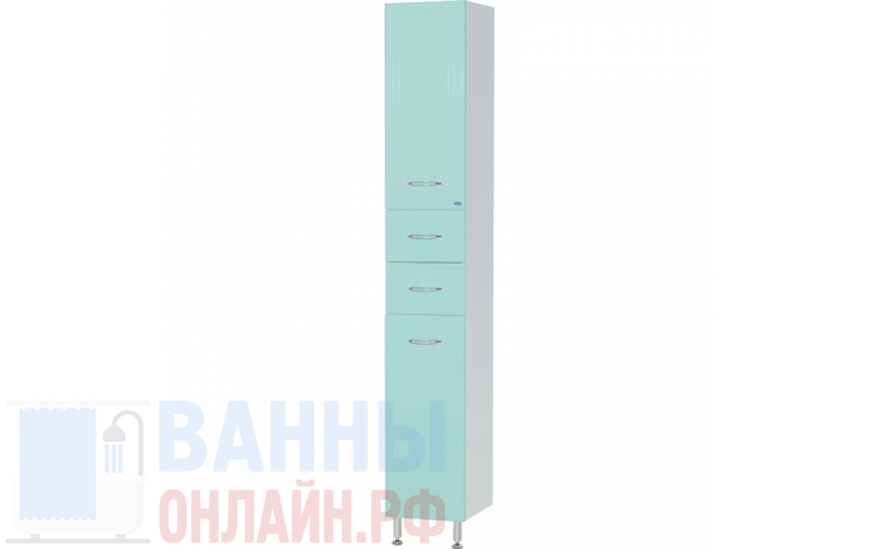 Шкаф-пенал Bellezza Уют 30 L салатовый