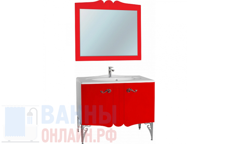 Мебель для ванной Bellezza Эстель 100 красная