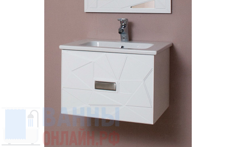 Тумба с раковиной Атолл Корсо 260 белая