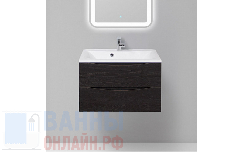 Тумба с раковиной BelBagno Marino 75 rovere cioccolato amaro