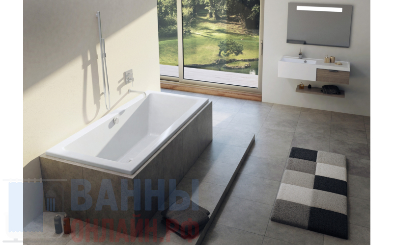 Акриловая ванна Riho Lusso 200x90 без гидромассажа BA6000500000000