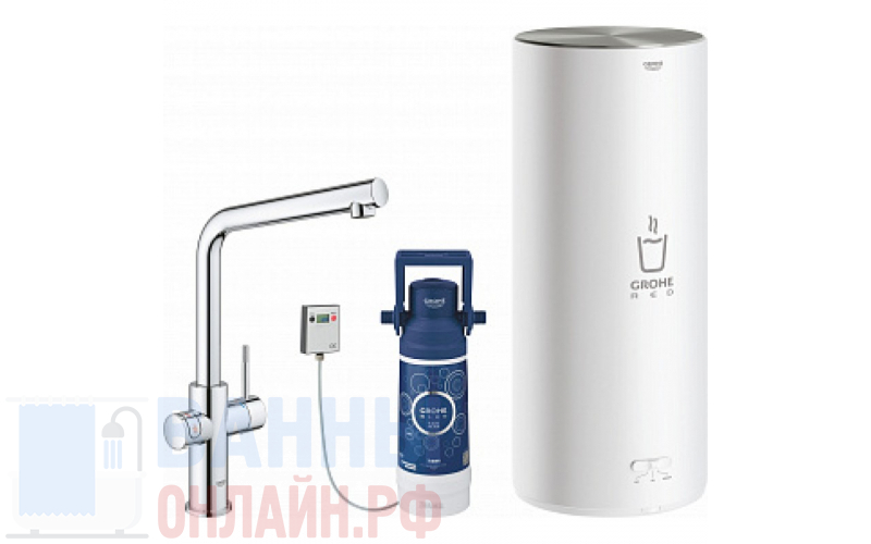 Смеситель Grohe Red II Duo 30325001 для кухонной мойки, с водонагревателем