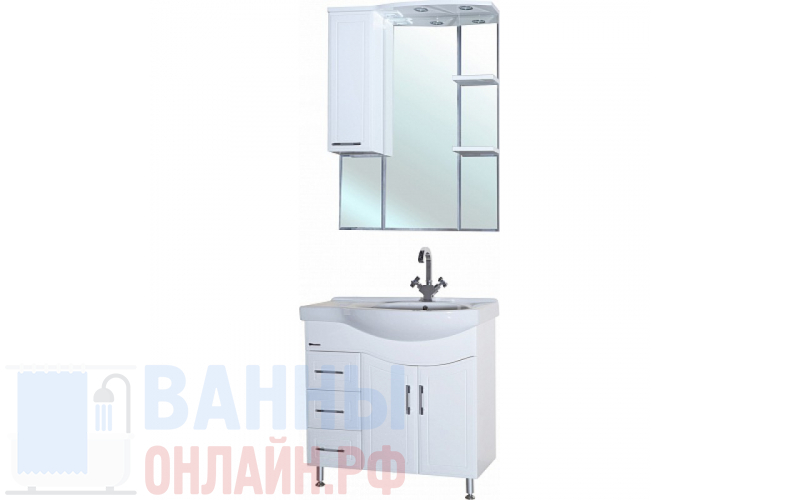 Мебель для ванной Bellezza Коралл 85 L