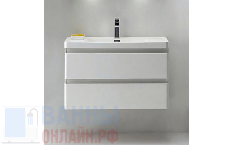 Тумба с раковиной BelBagno Energia-N 80 bianco lucido подвесная