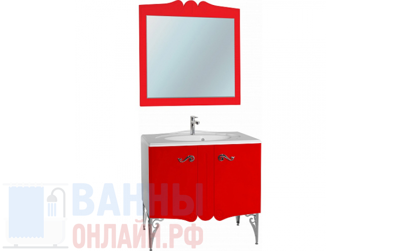 Мебель для ванной Bellezza Эстель 80 красная