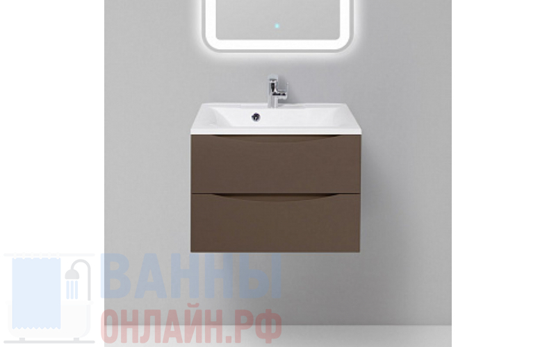 Тумба с раковиной BelBagno Marino 65 cioccolato opaco