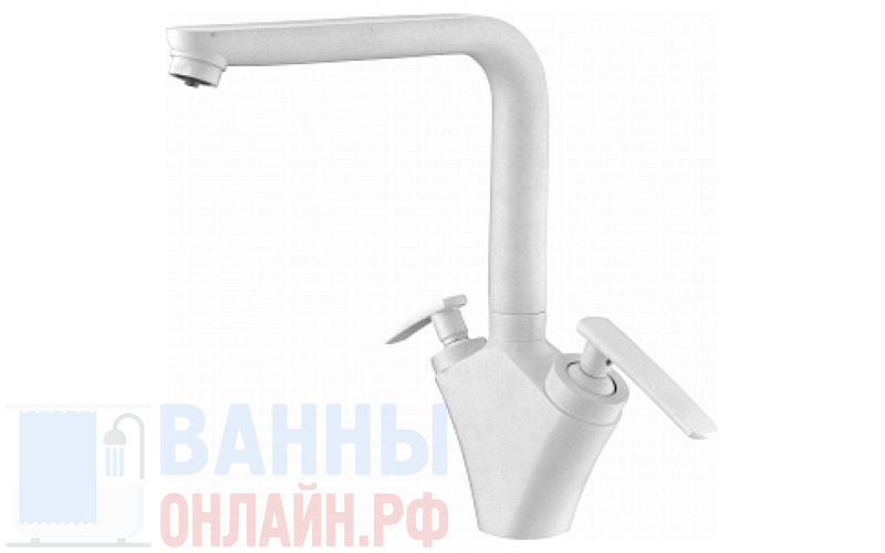 Смеситель для кухни KAISER County 55244-8/Белый