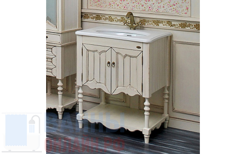 Тумба с раковиной Атолл Флоренция ivory old