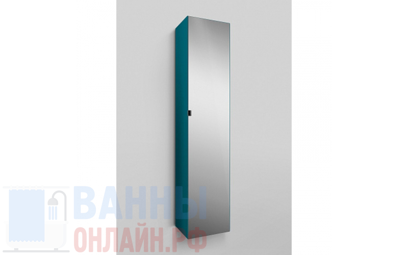 Шкаф-пенал Am.Pm Spirit V2.0 35 R подвесной, зеркало, кобальтовый глянец