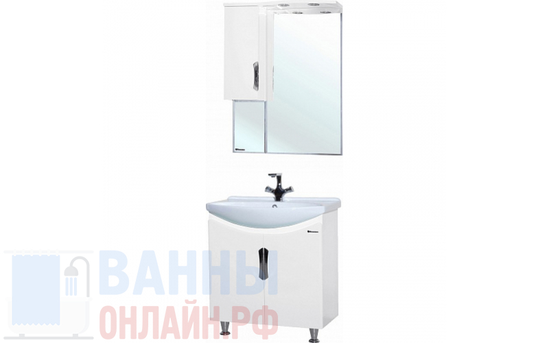 Мебель для ванной Bellezza Лагуна 65 прямая белая