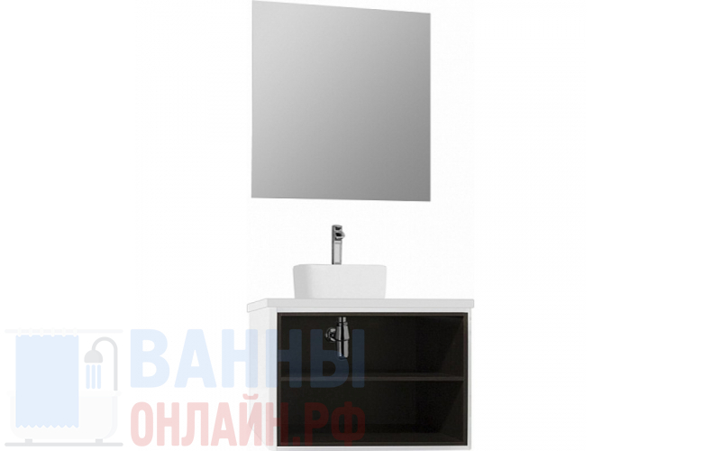 Мебель для ванной Акватон Брук 80 открытая, дуб феррара