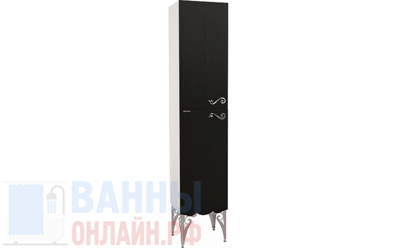 Шкаф-пенал Bellezza Эстель 40 L черный