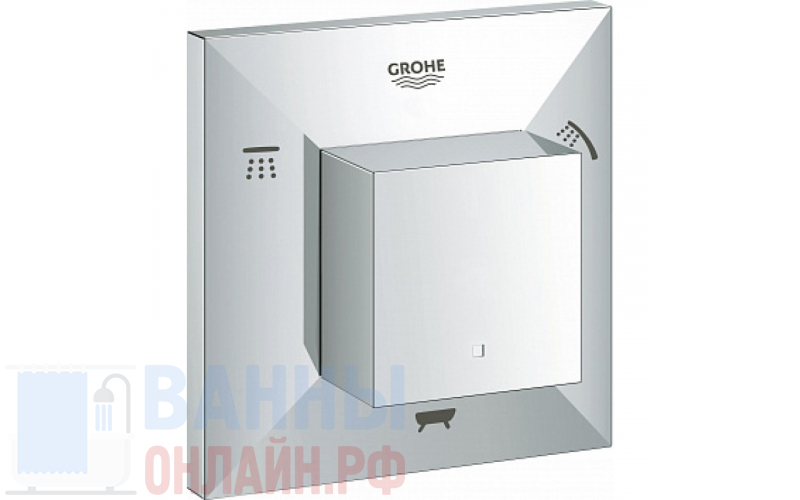 Переключатель потоков Grohe Allure Brilliant 19798000 на три потребителя