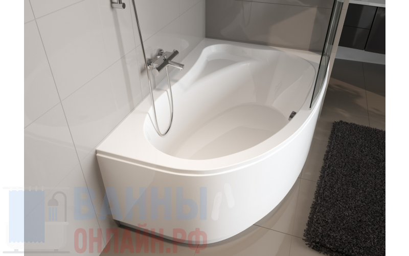 Акриловая ванна Riho Lyra 170x110 L без гидромассажа BA6400500000000