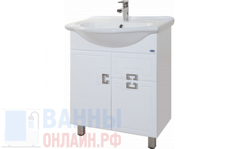 Тумба с раковиной Bellezza Миа 65 с ящиком