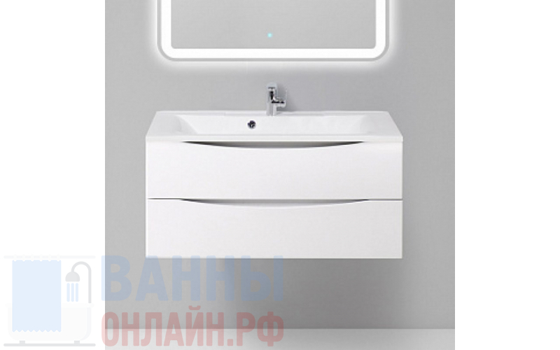 Тумба с раковиной BelBagno Marino 100 bianco lucido
