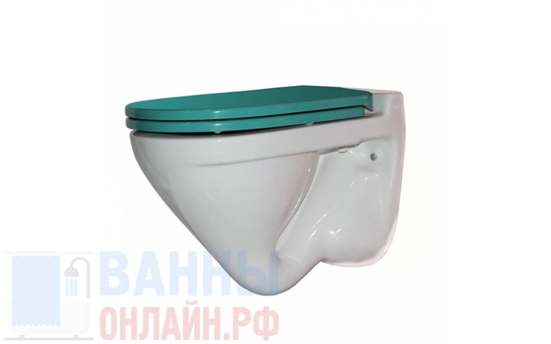 Подвесной унитаз Sanita Luxe Attica Color See ATCSLWH0112 с сиденьем Soft Close