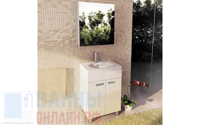 Мебель для ванной Comforty Чезана 60 белый глянец