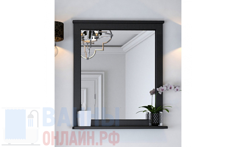 Зеркало Акватон Леон 65 ясень черный