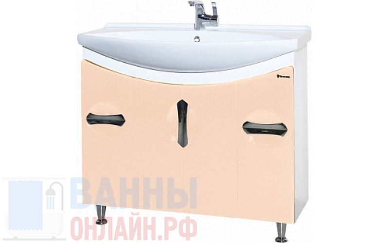 Тумба с раковиной Bellezza Лагуна 105 бежевая