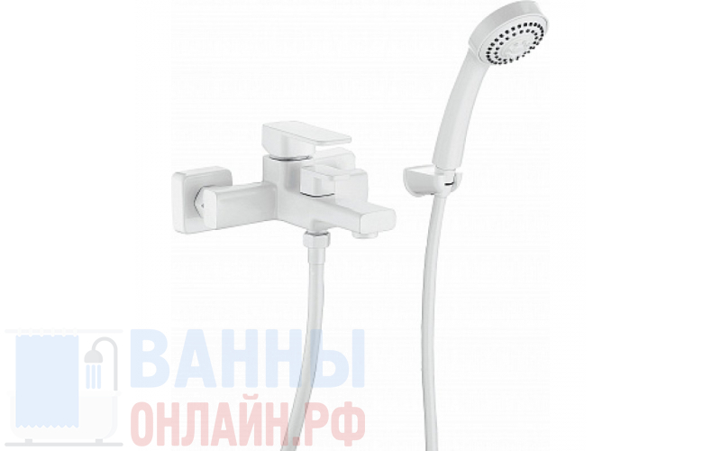 Смеситель Elghansa Mondschein White 2320235-White для ванны с душем