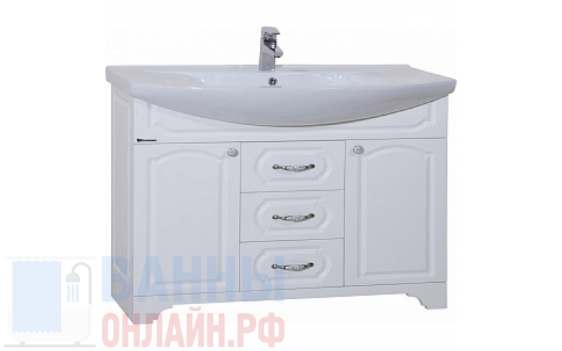 Тумба с раковиной Bellezza Камелия 105 белая