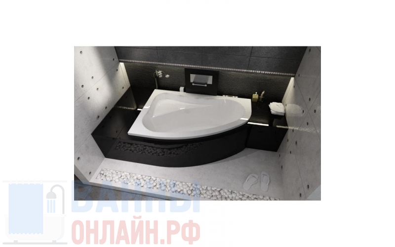 Акриловая ванна Riho Lyra 153x100 R без гидромассажа BA6700500000000