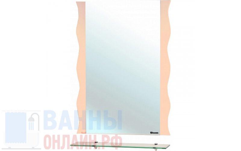Зеркало Bellezza Мари Волна 60 бежевое