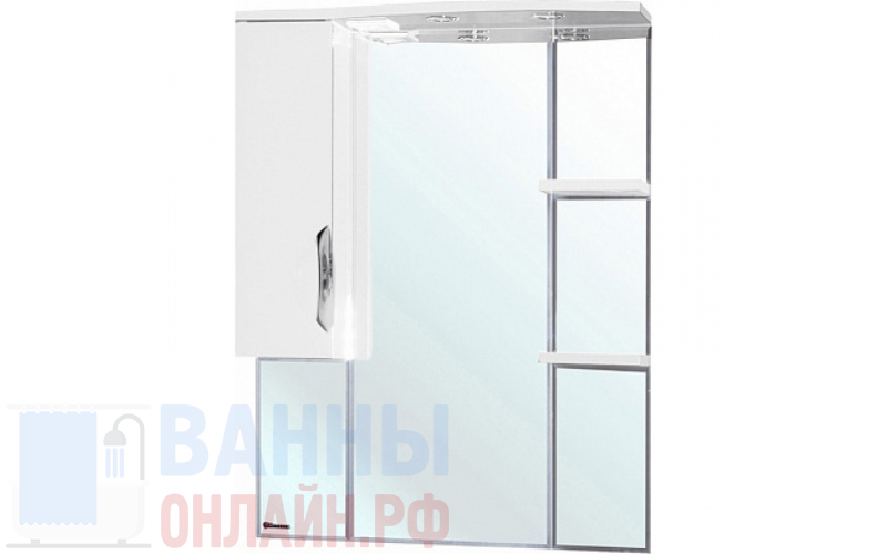 Зеркало-шкаф Bellezza Лагуна 75 L белый
