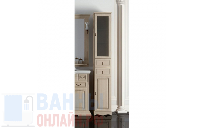 Шкаф-пенал Opadiris Риспекто 30 R беленный бук