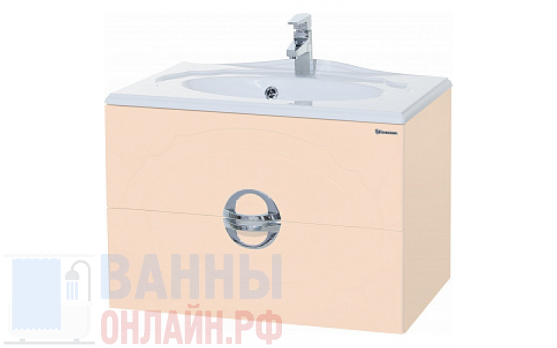 Тумба с раковиной Bellezza Флоренция 80 бежевая
