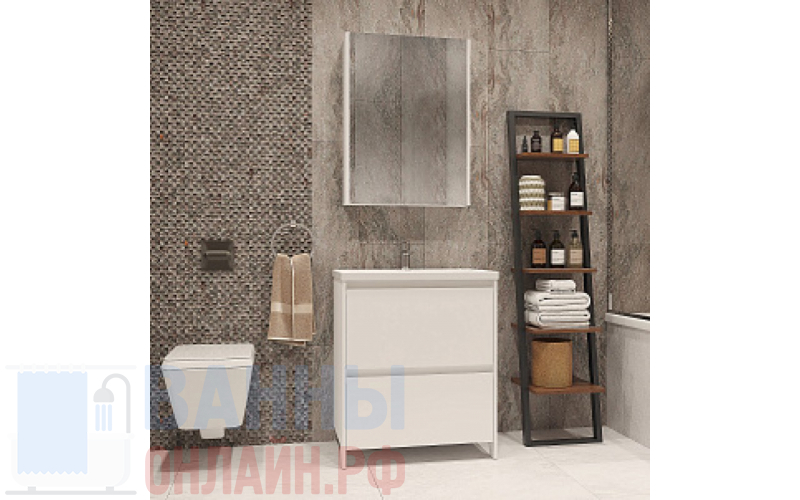 Мебель для ванной Velvex Klaufs 70.2Y белая, напольная