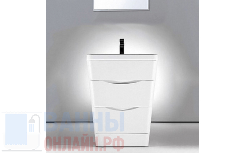 Тумба с раковиной BelBagno Piramide 65 bianco lucido