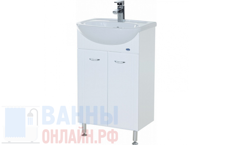 Тумба с раковиной Bellezza Уют 55 белая