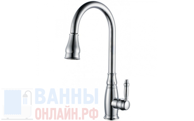 Смеситель для кухни с выдвижным изливом KAISER King 27790