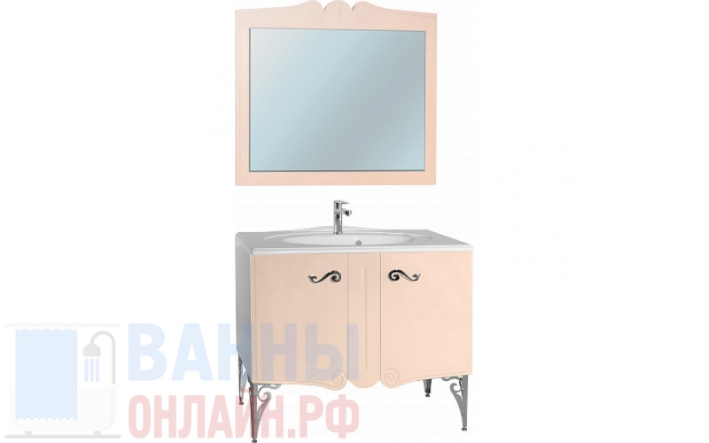 Мебель для ванной Bellezza Эстель 90 бежевая