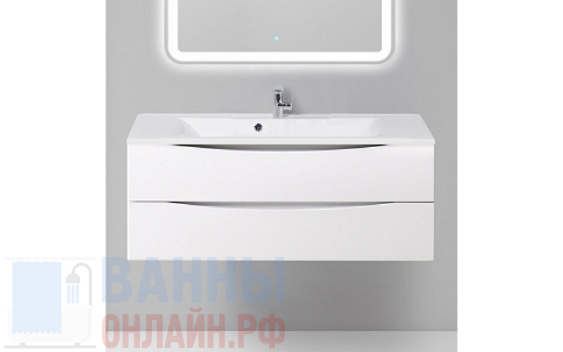 Тумба с раковиной BelBagno Marino 120 bianco lucido