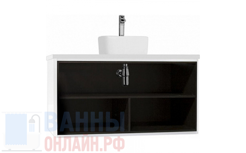 Тумба с раковиной Акватон Брук 100 открытая, дуб феррара