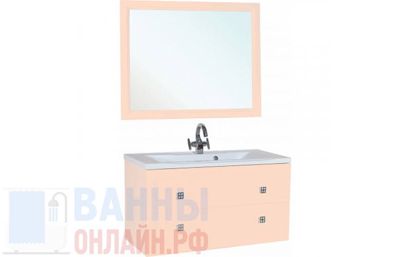 Мебель для ванной Bellezza Милан 90 бежевая
