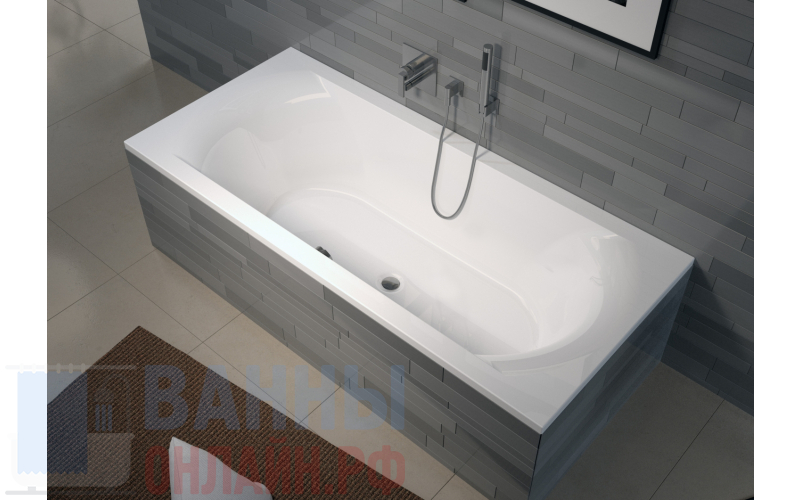 Акриловая ванна Riho Lima 170x75 R без гидромассажа BB4400500000000