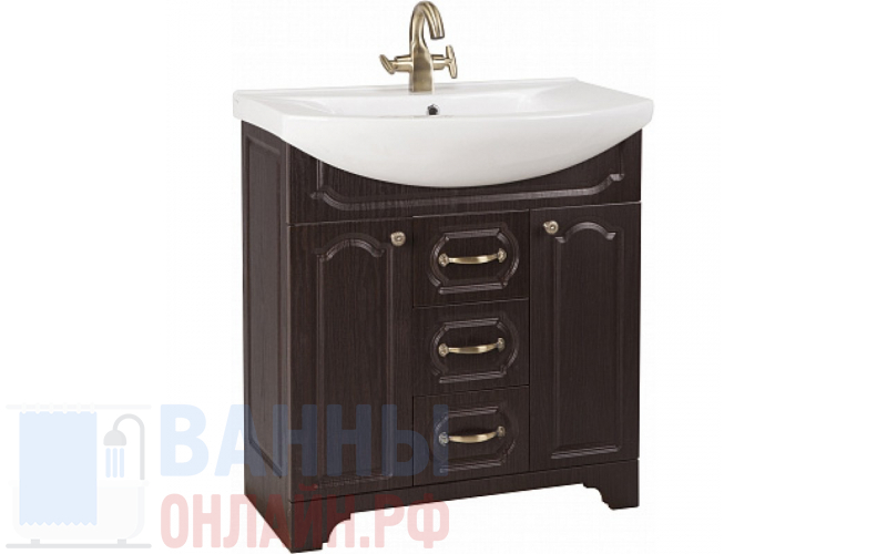 Тумба с раковиной Bellezza Камелия 75 венге