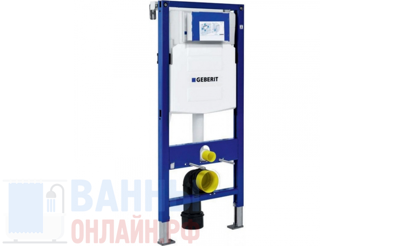 Система инсталляции для унитазов Geberit Duofix UP320 111.300.00.5 с кнопкой смыва хром, шумоизоляцией и креплениями