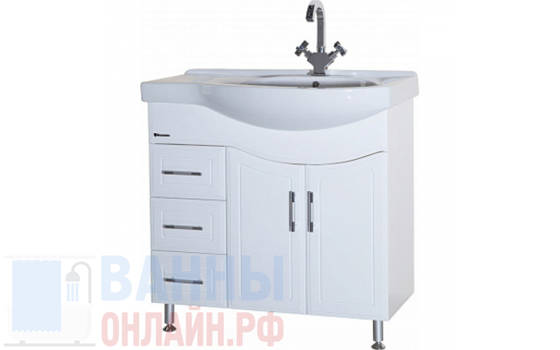 Тумба с раковиной Bellezza Коралл 85 L