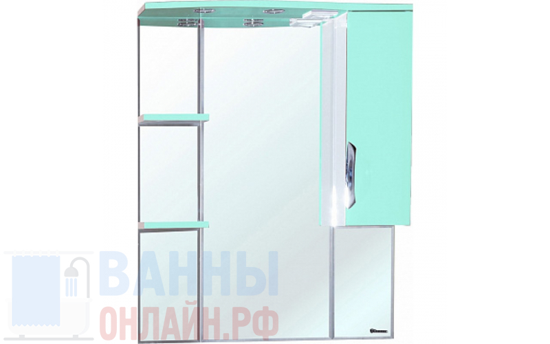 Зеркало-шкаф Bellezza Лагуна 85 R салатовый