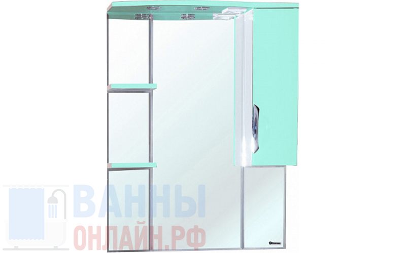 Зеркало-шкаф Bellezza Лагуна 75 R салатовый