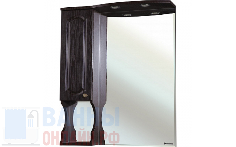 Зеркало-шкаф Bellezza Камелия 85 L венге