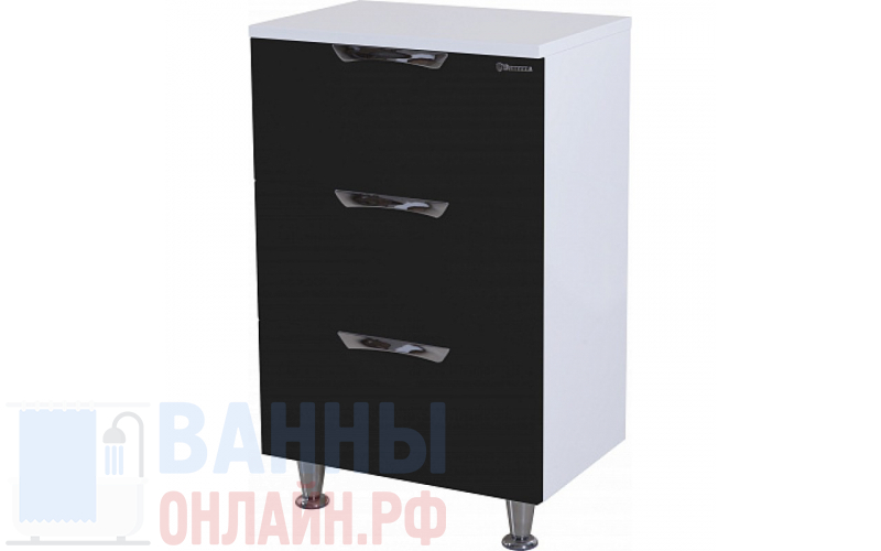 Тумба Bellezza Лагуна 50 черная